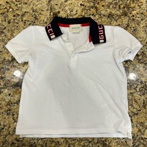 Gucci white toddler 3T polo